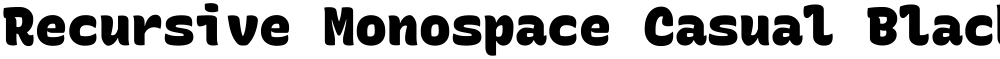 Recursive Monospace Casual Black
