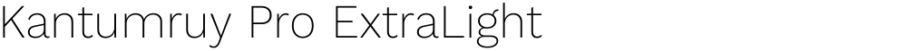 Kantumruy Pro ExtraLight