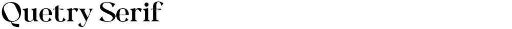Quetry Serif