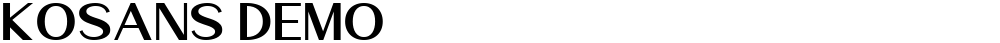 Kosans DEMO