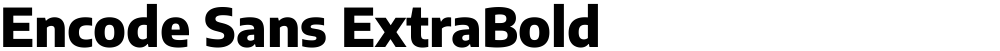Encode Sans ExtraBold