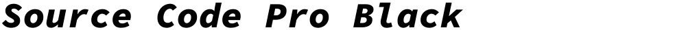 Source Code Pro Black