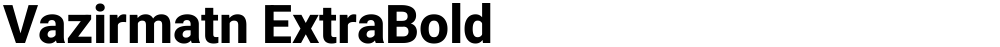 Vazirmatn ExtraBold