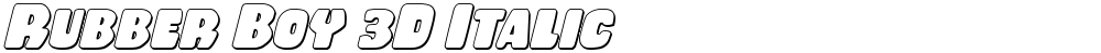 Rubber Boy 3D Italic