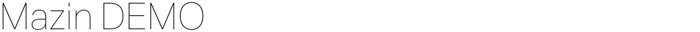 Mazin DEMO