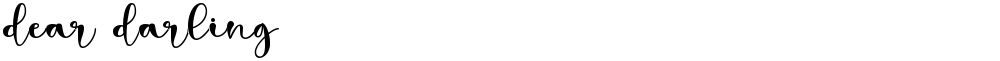 dear darling