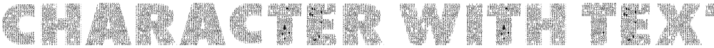 Character with Text