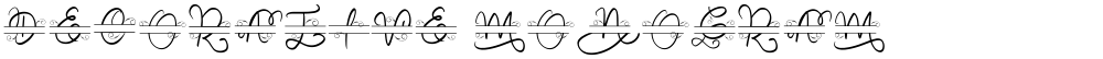 Decorative Monogram