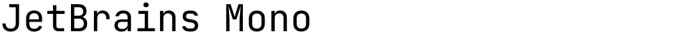 JetBrains Mono