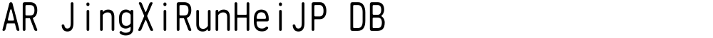 AR JingXiRunHeiJP DB