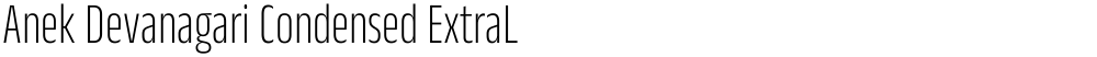 Anek Devanagari Condensed ExtraLight