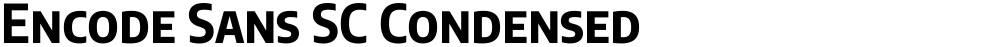 Encode Sans SC Condensed