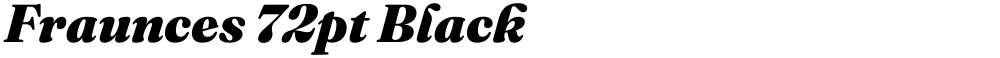 Fraunces 72pt Black