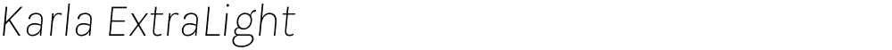 Karla ExtraLight