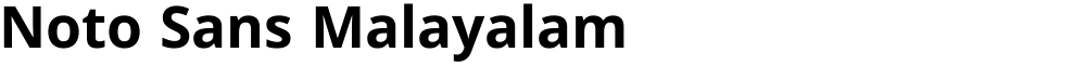 Noto Sans Malayalam