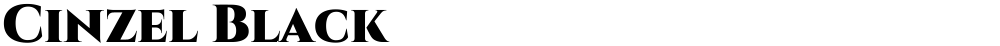 Cinzel Black