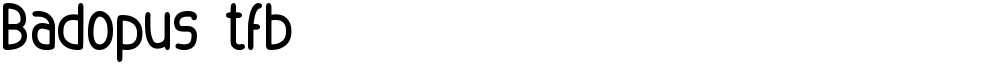Badopus tfb