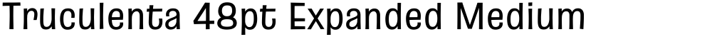 Truculenta 48pt Expanded Medium