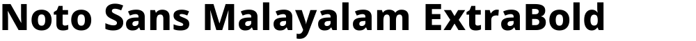 Noto Sans Malayalam ExtraBold