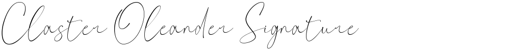 Claster Oleander Signature