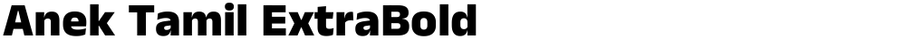 Anek Tamil ExtraBold