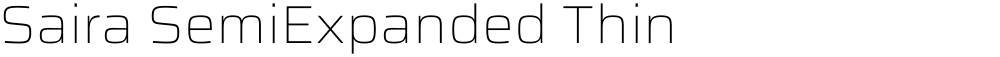 Saira SemiExpanded Thin