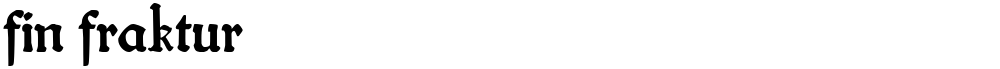 fin fraktur