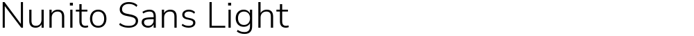 Nunito Sans Light
