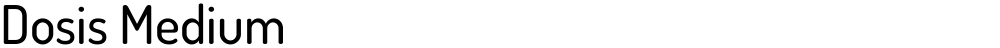 Dosis Medium