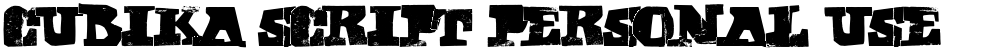 CUBIKA SCRIPT Personal Use
