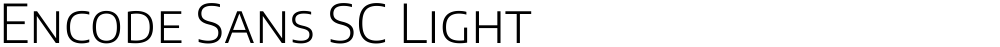 Encode Sans SC Light