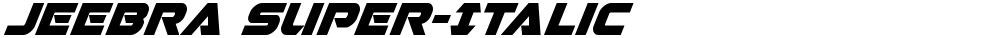 Jeebra Super-Italic