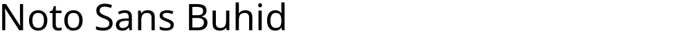 Noto Sans Buhid