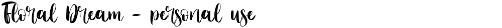 Floral Dream - personal use