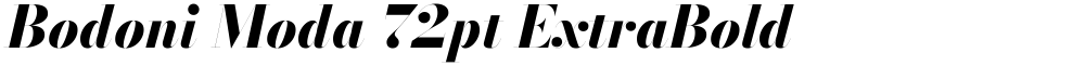 Bodoni Moda 72pt ExtraBold