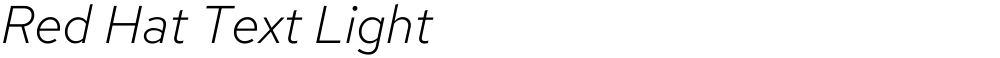 Red Hat Text Light