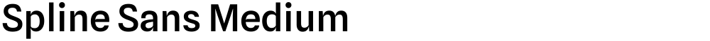 Spline Sans Medium