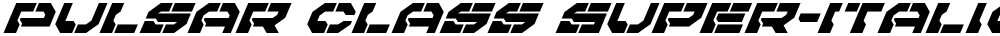 Pulsar Class Super-Italic