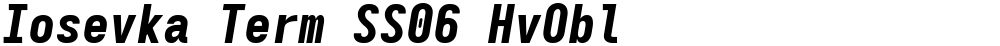 Iosevka Term SS06 HvObl