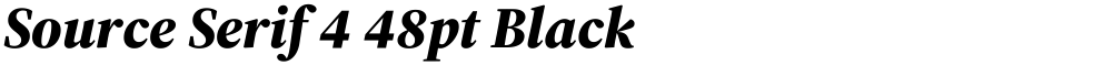 Source Serif 4 48pt Black