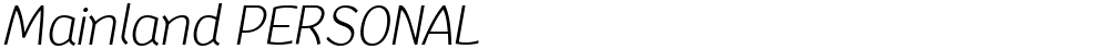 Mainland PERSONAL