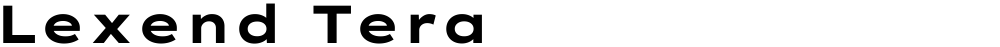 Lexend Tera