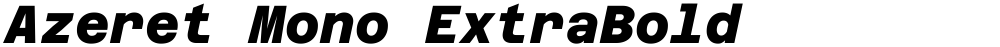 Azeret Mono ExtraBold
