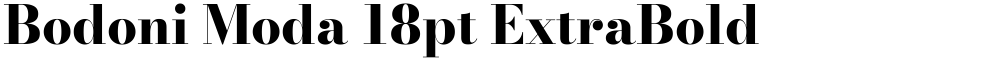 Bodoni Moda 18pt ExtraBold
