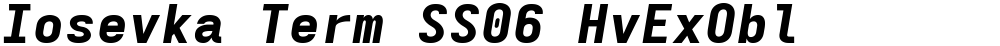 Iosevka Term SS06 HvExObl