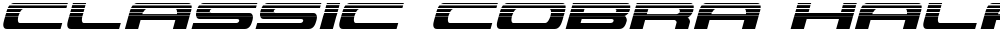 Classic Cobra Halftone Italic