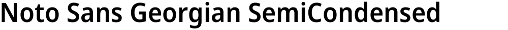Noto Sans Georgian SemiCondensed SemiBold
