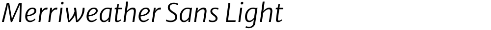 Merriweather Sans Light