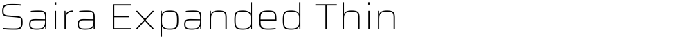 Saira Expanded Thin