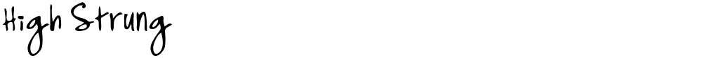 High Strung